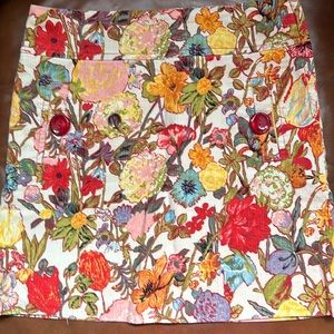 Anthropologie Floral Skirt